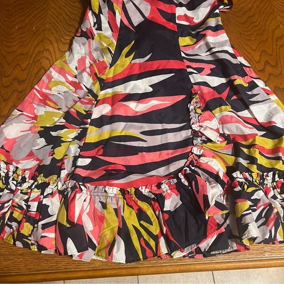 NEW Ted Baker Merus Convertible Silk Blend Halter Ruffle Dress Sz 2 or US 6 - Picture 5 of 14